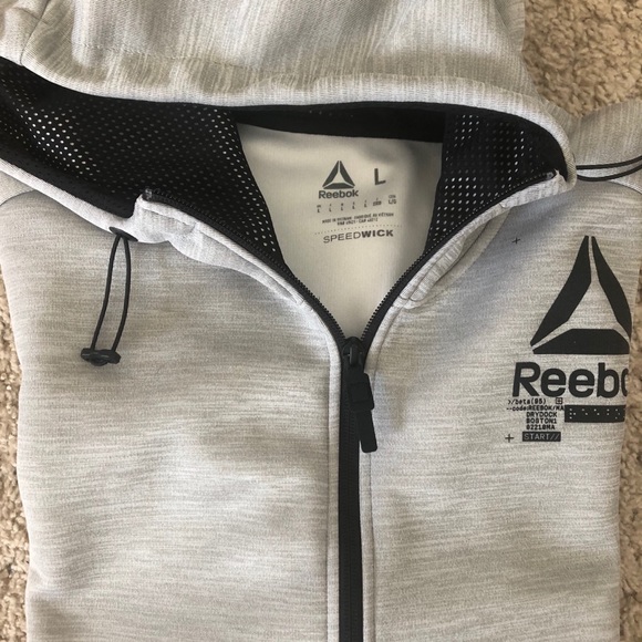 Reebok Other - REEBOK TRAINING SPACER FULL-ZIP HOODIE